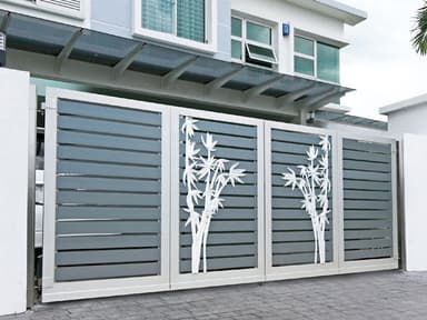 Modern pipe gate design and products for residential property